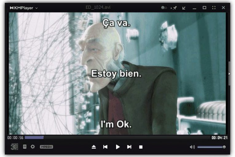 زیرنویس در KMPlayer
