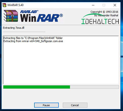 نصب WinRAR