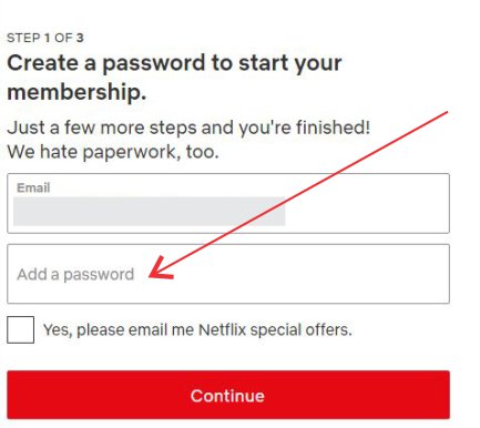 یک رمز عبور برای حساب خود اختصاص دهید