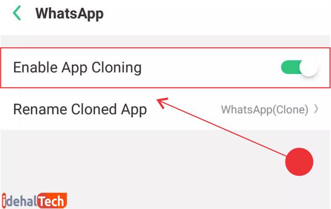 قابلیت clone whatsapp باید فعال باشد. 