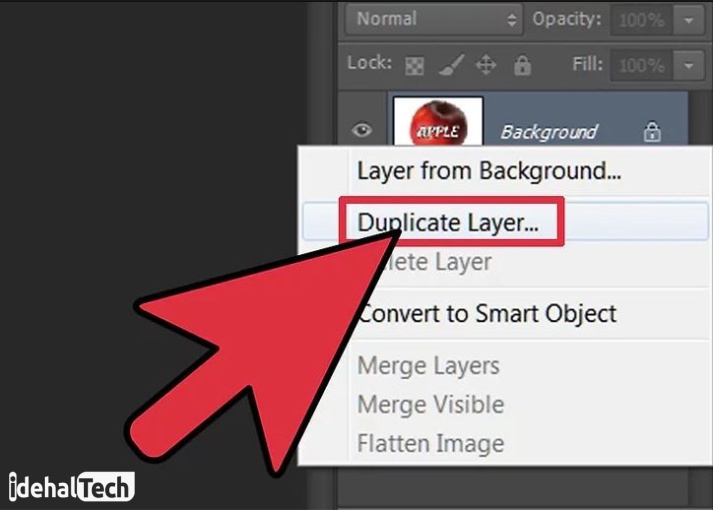 Go to the Layer tab