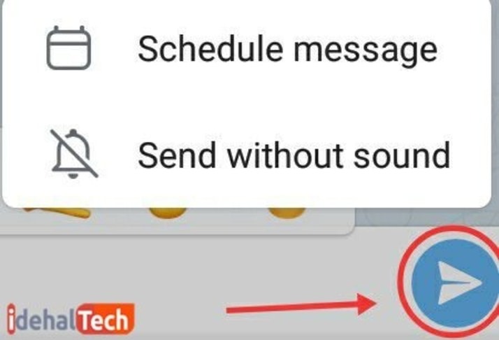  گزینه «Send Without Sound» 