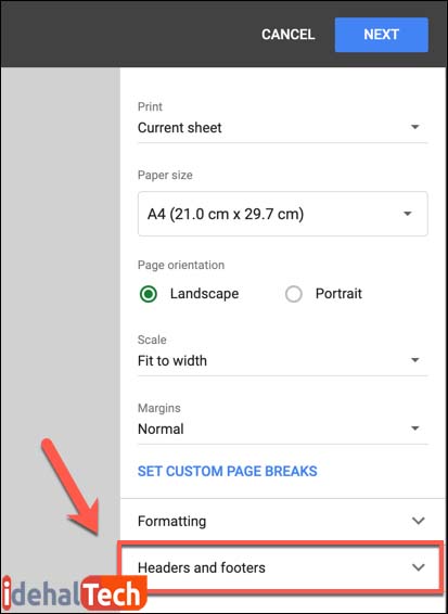 Google-Sheets-Headers-Footers-Print-Option-Category