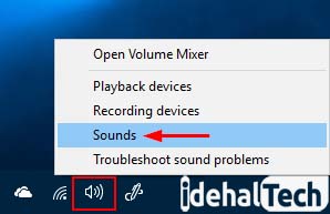 باز کردن تنظیمات صدا در ویندوز
