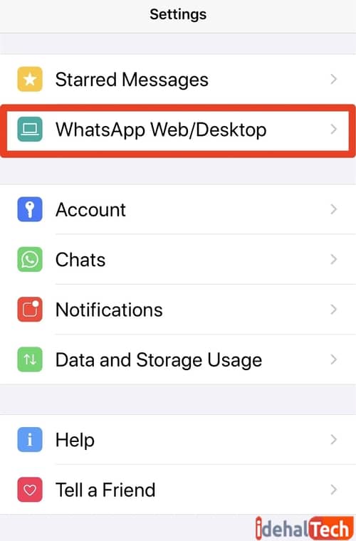 روی WhatsApp Web_Desktop» ضربه بزنید