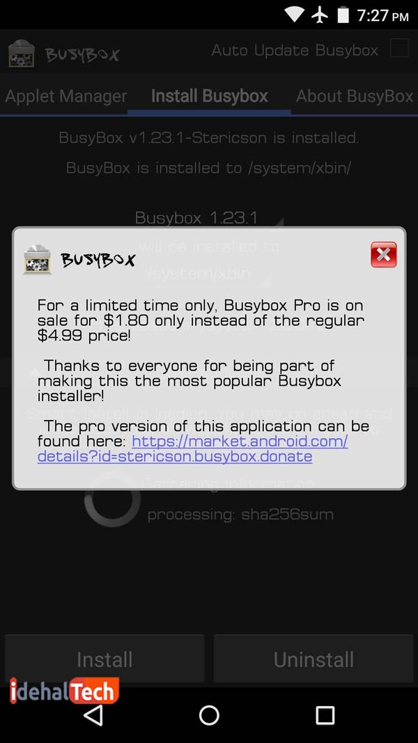دستور نصب BusyBox