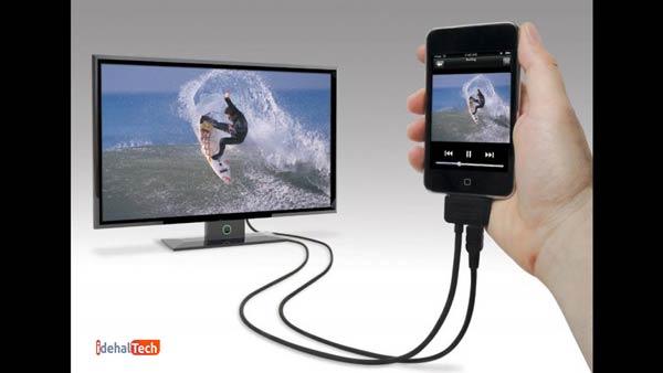 نحوه اتصال آیفون به تلویزیون با کابل با کابل Plug and Play