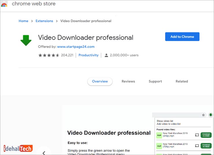افزونه Video Downloader Professional