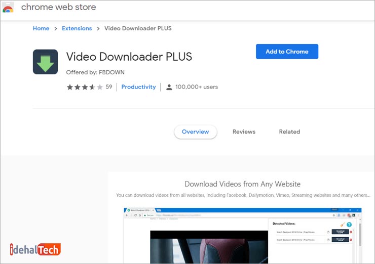 افزونه Video Downloader Plus