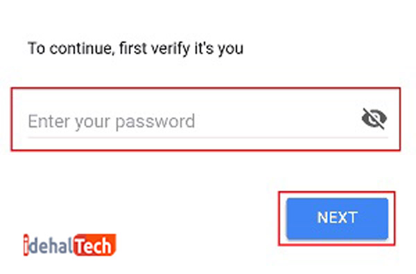 رمز gmail اندروید