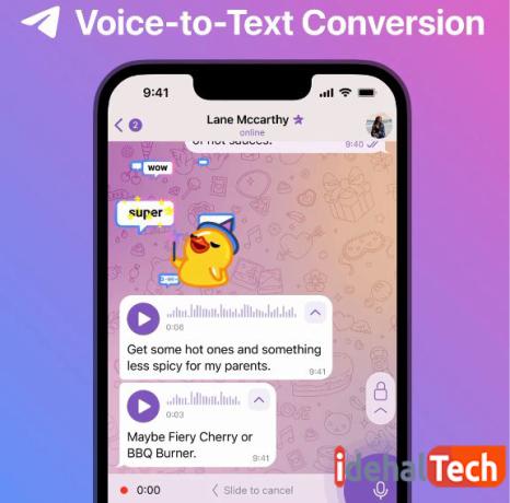 تبدیل صدا به متن در تلگرام اشتراکی 
