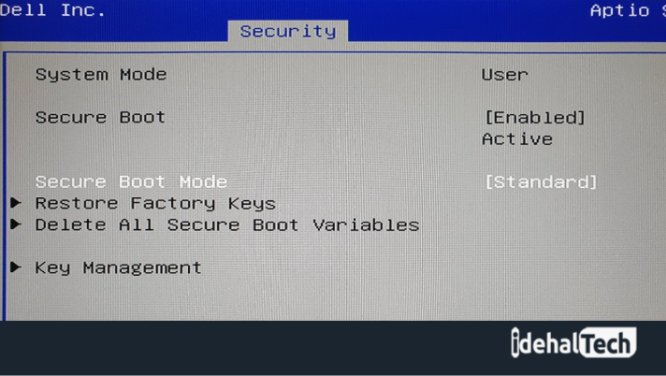 نحوه فعال کردن Secure Boot