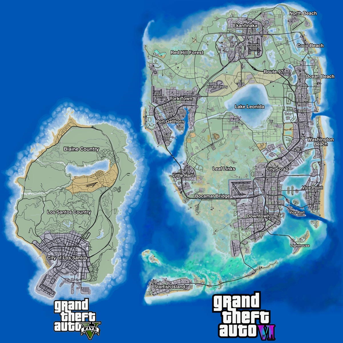 نقشه بازی GTA 6