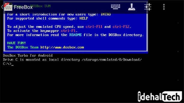 DOS BOX را برای باز کردن پرونده‌های exe در اندروید می توان به کار گرفت.