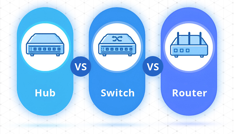 وظیفه روتر در شبکه چیست و چه تفاوتی با سوئیچ و هاب دارد